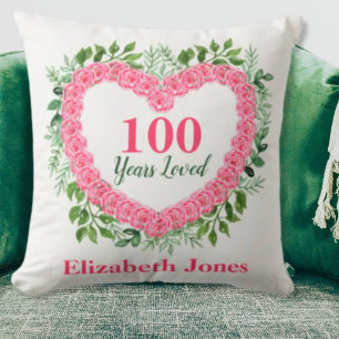 100:e födelsedagskalan - 100 års förlorad design kudde