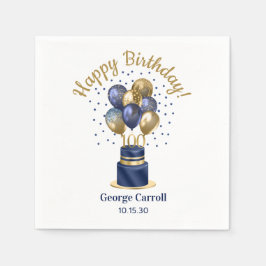 100:e födelsedagskalkningen Ballonkummel Pappersservett