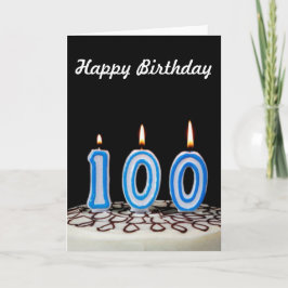 100:e födelsedagskummel kort