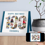 100:e födelsedagsutslaget nummer 100 Fotokollage Kort<br><div class="desc">Säg Grattis på födelsedagen till någon speciellare med ett unikt fotokort. Fotomallen är inställd för att du ska kunna lägga till dina foton och arbeta uppifrån på varje nummer. Du kan också redigera namn från farfar till pappa, farfar, underbarare farfar eller en persons namn - spelar ingen roll du vill....</div>