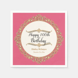 100:e Grattis på födelsedagen-rundans decennium i Pappersservett