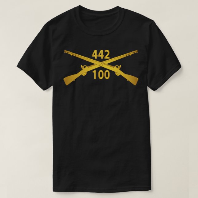 100:e infanteribataljonen 442:a infanteriregimen w t shirt (Design framsida)