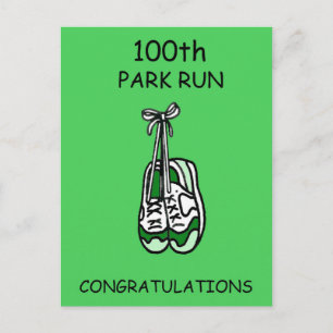 100:e parken Springa Grattis Vykort