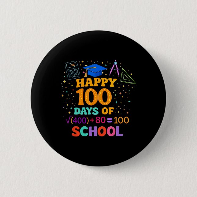 100:e skoldagen Lärare 100 dagars matematikformel Knapp (Framsida)