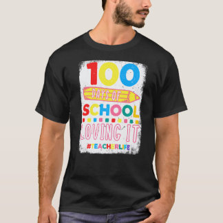 100:e skoldagen och älskar det lärarliv barn t shirt