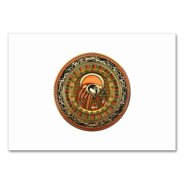 [100] Egyptiska Sol gud Ra Bordsnummer (Baksidan)