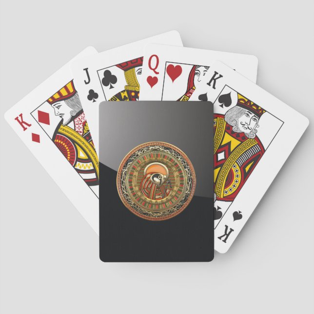 [100] Egyptiska Sol gud Ra Spel Kort (Baksidan)