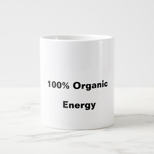 100 % ekologisk energikaffe mugg jumbo mugg (Framsidan)