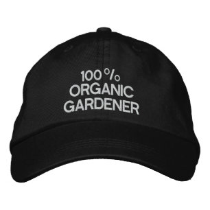 100 % ekologisk trädgårdsmästare broderad keps