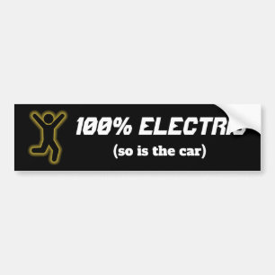 100 % el (så är bilen) bildekal