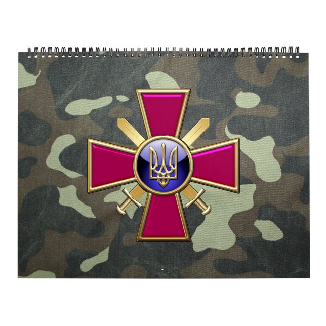 [100] Emblem för ukrainska markstyrkor Kalender (Omslag)
