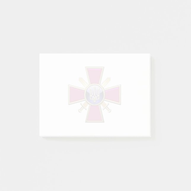 [100] Emblem för ukrainska markstyrkor Post-it Block (Framsida)