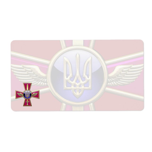 [100] Emblem från ukrainska Luft-styrkan Fraktsedel (Framsidan)