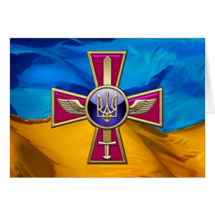 [100] Emblem från ukrainska Luft-styrkan Hälsningskort