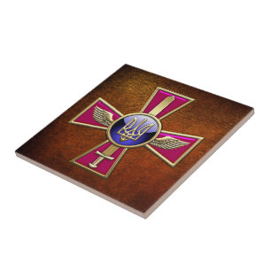 [100] Emblem från ukrainska Luft-styrkan Kakelplatta