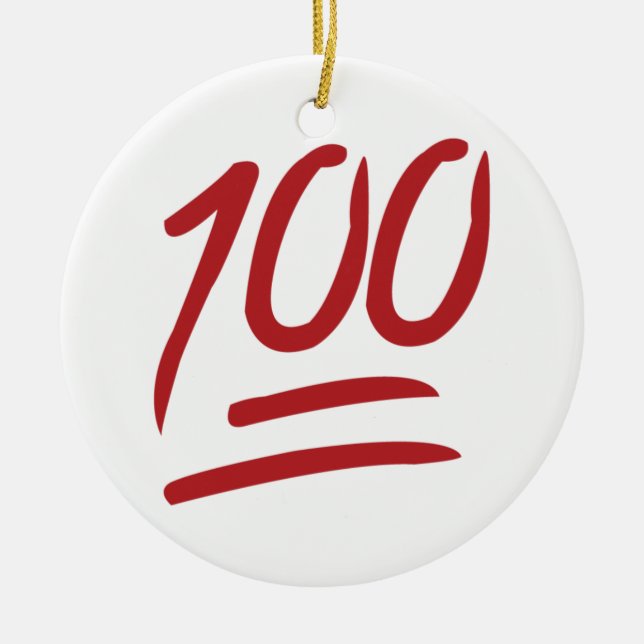 100 - Emoji Julgransprydnad Keramik (Framsidan)