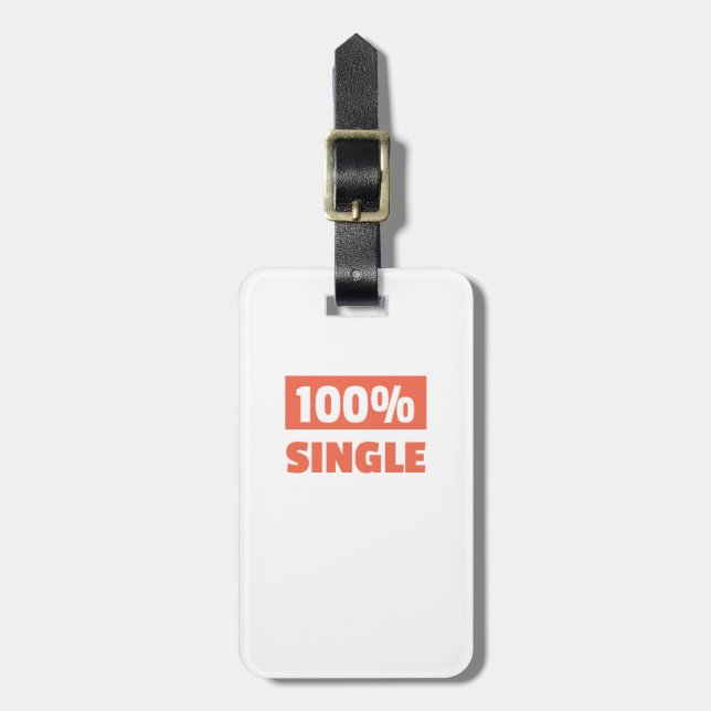 100 % en bagagebricka (Vertikal Framsida)