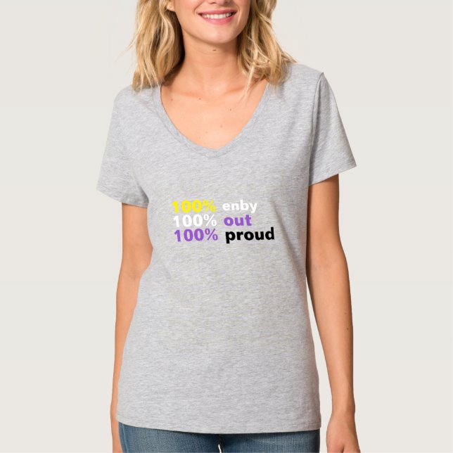 100 % Enby T Shirt (Framsida)