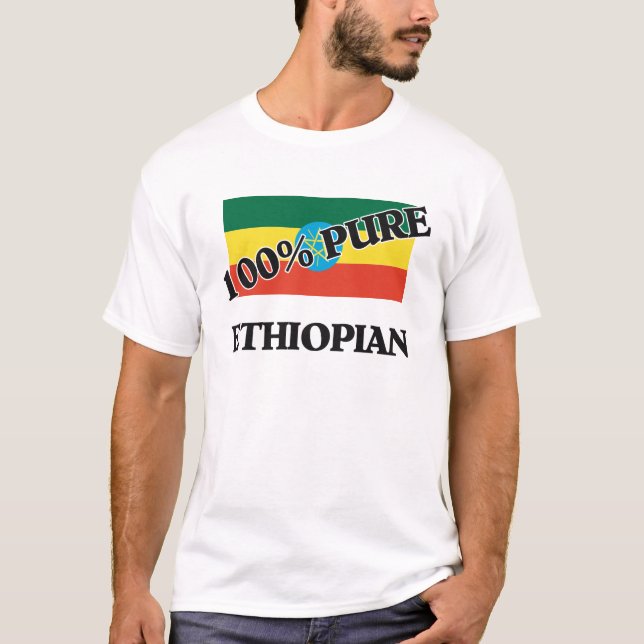100 % ETIOPIAN T SHIRT (Framsida)