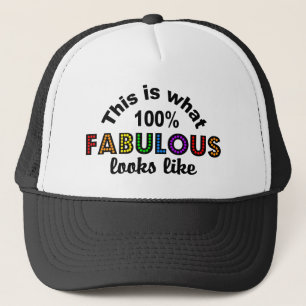 100 % FABULOUS hat - välj färg Keps