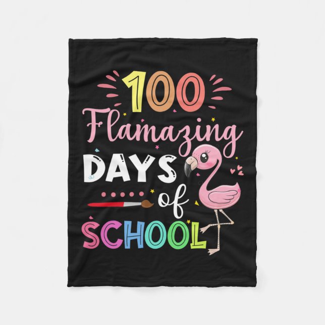 100 Fantastisk skolmatning i Student t Fleecefilt (Framsidan)