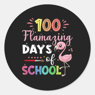 100 Fantastisk skolmatning i Student t Runt Klistermärke