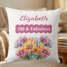 100 & fantastiska namn gerbera blommor blå kudde