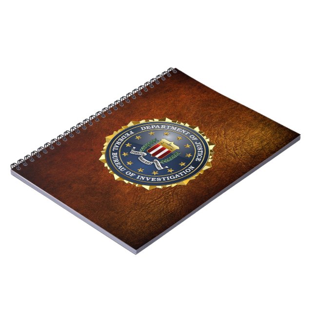 [100] FBI Speciell Edition Anteckningsbok Med Spiral (Vänstra Sidan)