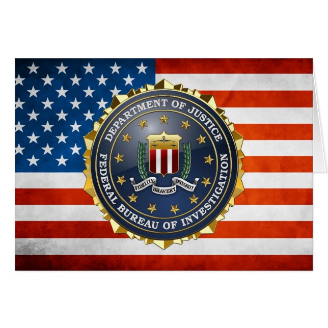 [100] FBI Speciell Edition Hälsningskort (Framsidan Horizontal)