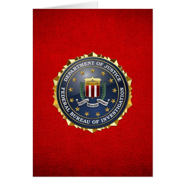 [100] FBI Speciell Edition Hälsningskort (Framsidan)