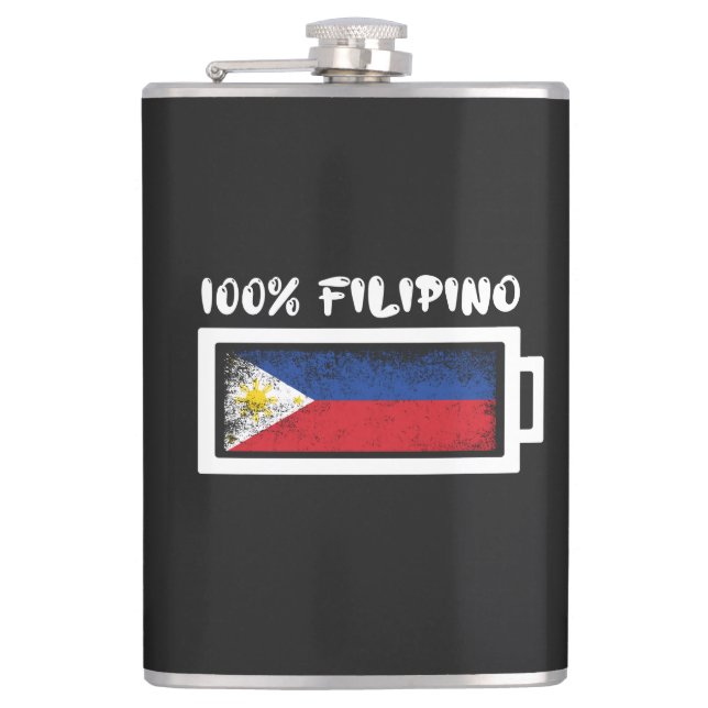 100 % Filipino Flagga Fickplunta (Framsidan)