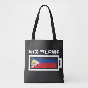 100 % Filipino-Flagga Tygkasse