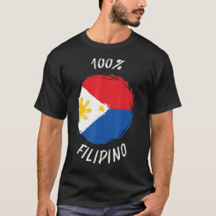 100 Filipino Shirt Proud Filipino Shirt Flagga Phi T