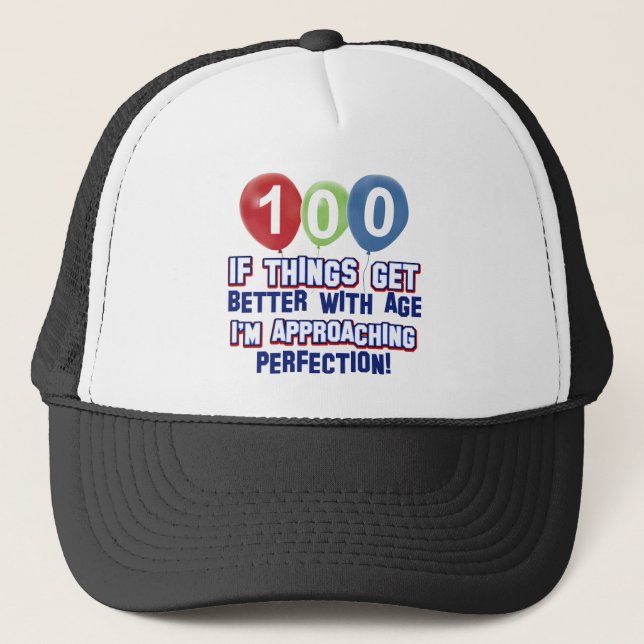 100. födelsedagdesigner keps (Framsida)