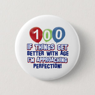 100. födelsedagdesigner knapp