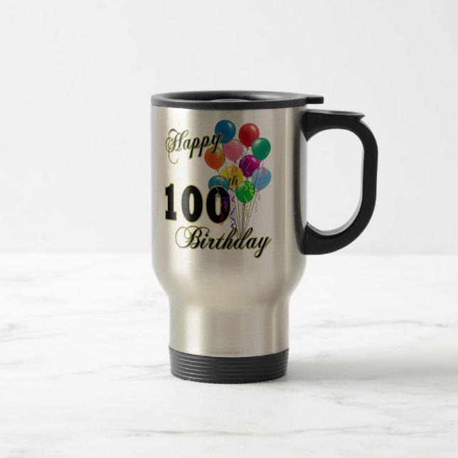 100. födelsedaggåvor för lycklig och resemugg (Höger)