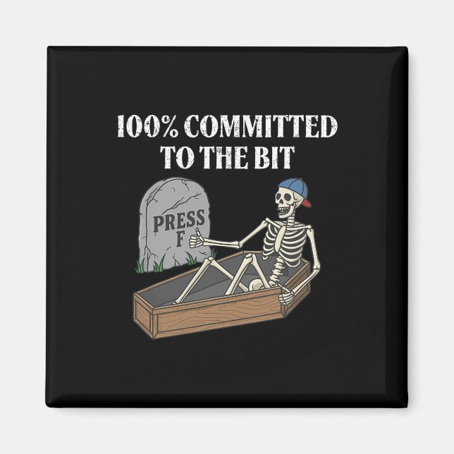 100 % för den bitfunna Skeleton me Magnet (Framsidan)