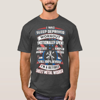100 Förvandlade pensionerade Lakan Metall Worker H T Shirt