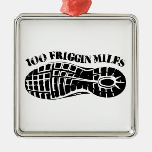 100 Gå med ultraljudshastighet på 100 friser Julgransprydnad Metall