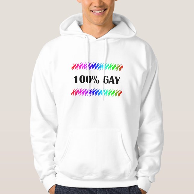 100 % Gay Sweatshirt (Framsida)