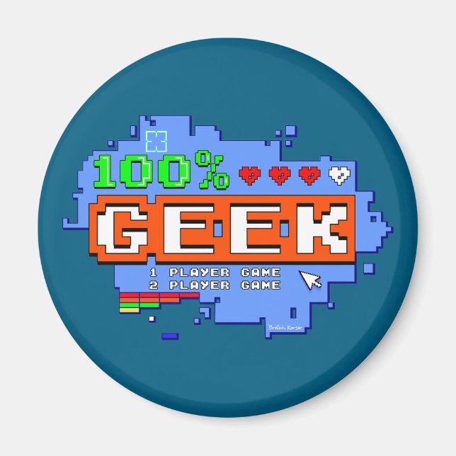 100% Geek Magnet (Framsidan)
