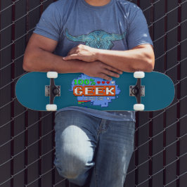 100% Geek Mini Skateboard Bräda 18,5 Cm