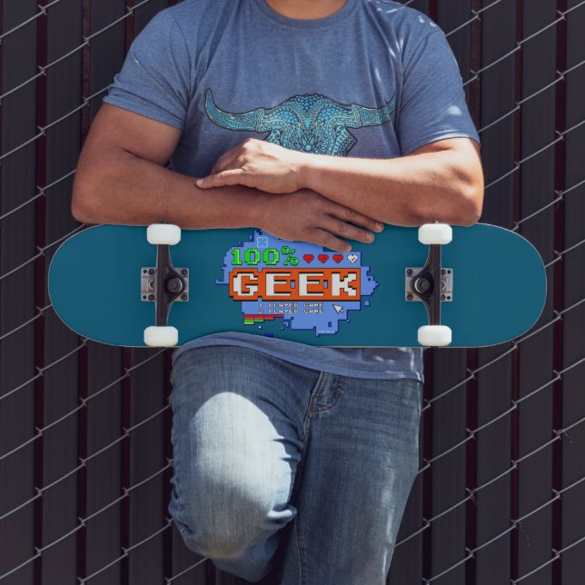 100% Geek Mini Skateboard Bräda 18,5 Cm (Utomhus 3)