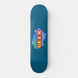 100% Geek Mini Skateboard Bräda 18,5 Cm
