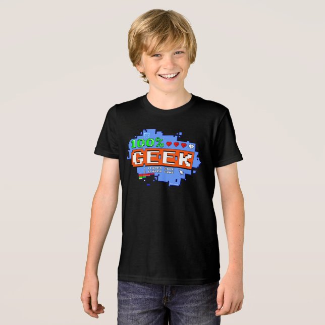 100% Geek T Shirt (Framsida Full)