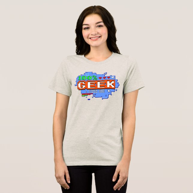 100% Geek T Shirt (Framsida Full)