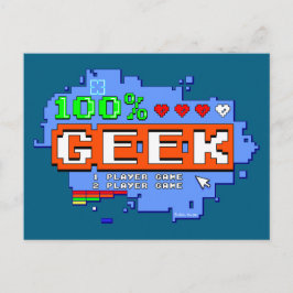 100% Geek Vykort