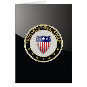 [100] Generalsekreterarens kår Gren Insignia [3D] Hälsningskort
