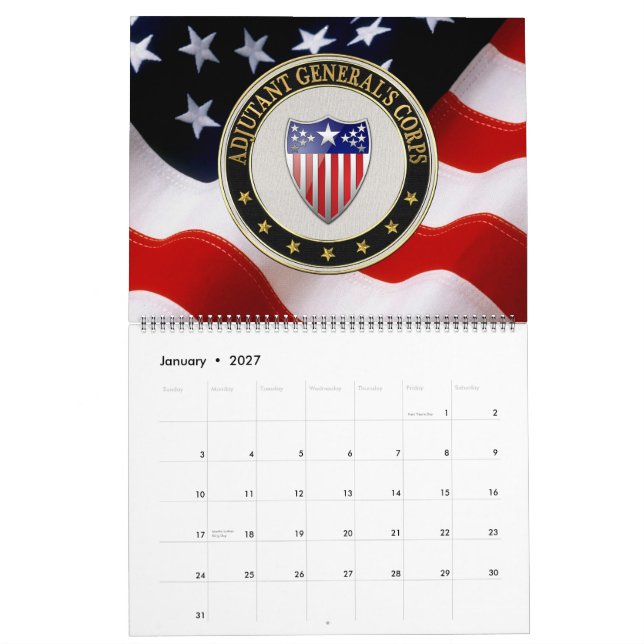 [100] Generalsekreterarens kår Gren Insignia [3D] Kalender (Jan 2027)