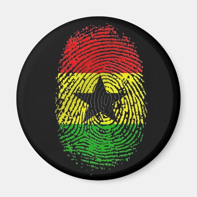 100 % Ghana-DNA-pride Magnet (Framsidan)